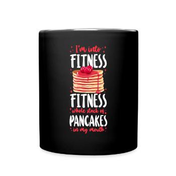 Les enfants amateurs de crêpes que j’aime - Mug uni - noir - Devant