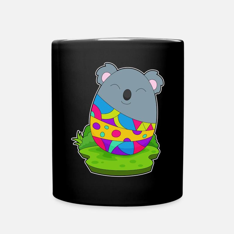 Koala Ostern Osterei - Tasse einfarbig - Schwarz