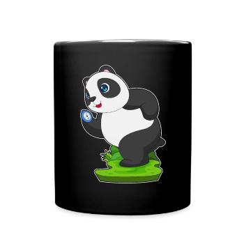 Panda Jogger Jogging Sport - Full Colour Mug - black - Front