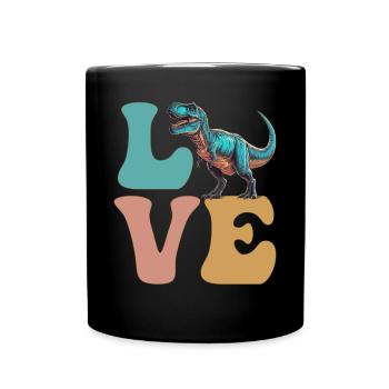 LOVE Trex Tyrannosaurus rex Dinosaure - Mug uni - noir - Devant