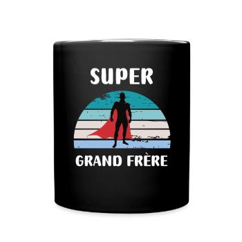 super grand frère rétro vintage - Mug uni - noir - Devant