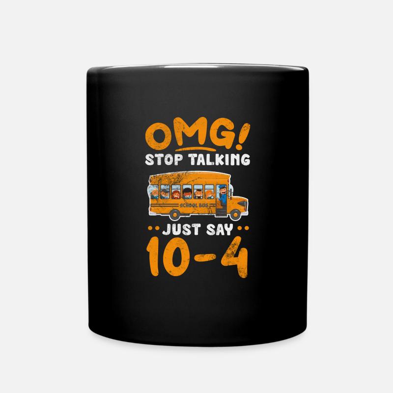 Busfahrer - Tasse einfarbig - Schwarz