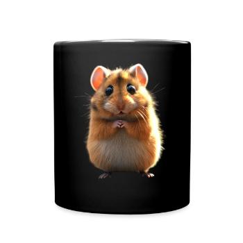 Hamster, Rodent, Golden Hamster, European Hamster, Hamster - Full Colour Mug - black - Front