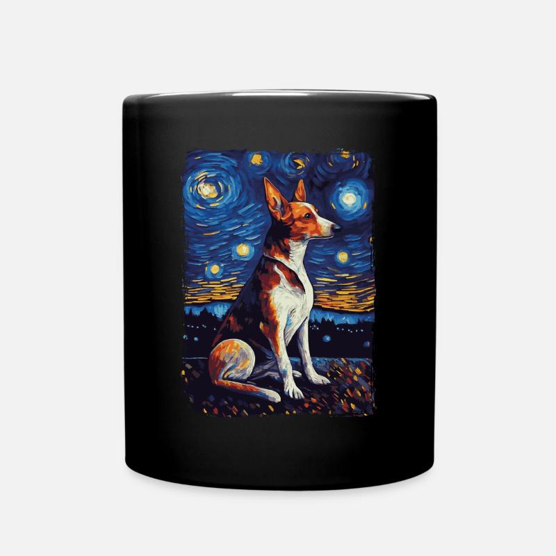 Podenco Nuit étoilée - Mug uni - noir