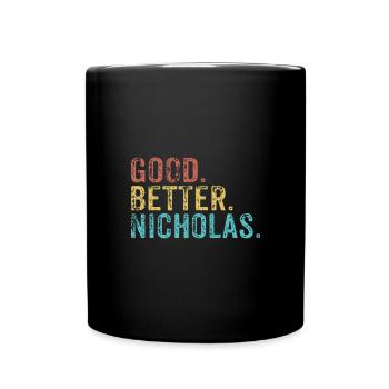 Good better Nicholas - Tasse einfarbig - Schwarz - Vorne