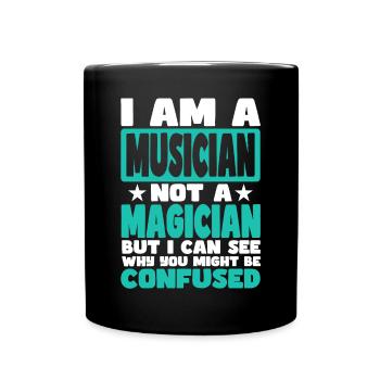 Musicien - Mug uni - noir - Devant