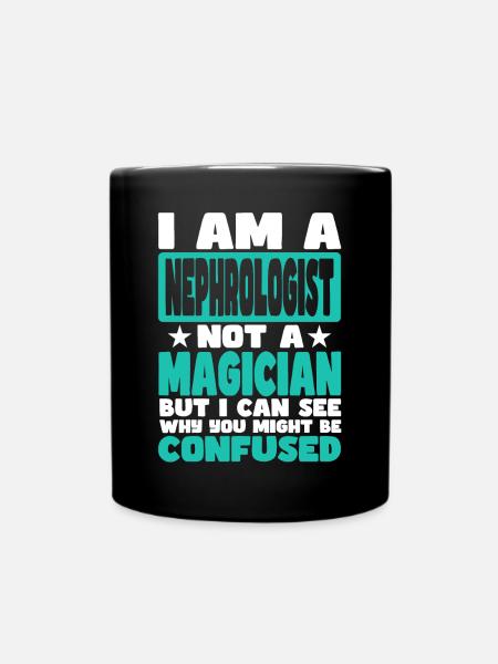 Nephrologe - Tasse einfarbig - Schwarz