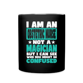 Obstetric Nurse - Full Colour Mug - black - Front