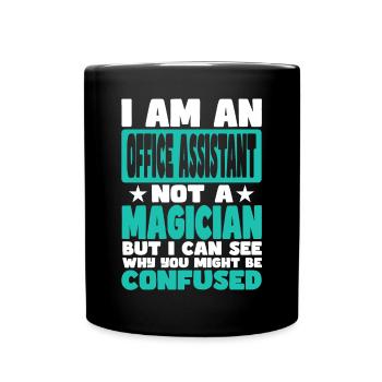 Büroassistent - Tasse einfarbig - Schwarz - Vorne