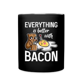 Funny Bacon Gifts - Full Colour Mug - black - Front