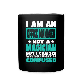 Office Manager - Full Colour Mug - black - Front