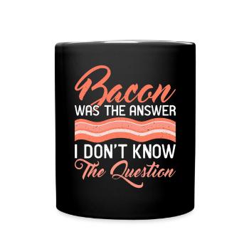 Funny Bacon Gifts - Full Colour Mug - black - Front