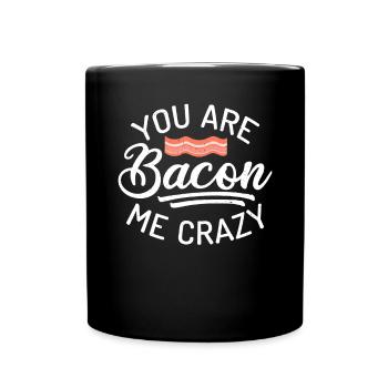 Funny Bacon Gifts - Full Colour Mug - black - Front