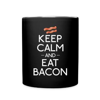 Funny Bacon Gifts - Full Colour Mug - black - Front