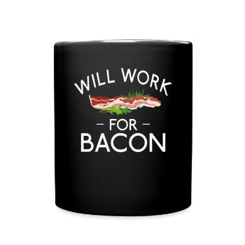 Funny Bacon Gifts - Full Colour Mug - black - Front