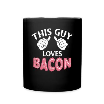 Funny Bacon Gifts - Full Colour Mug - black - Front