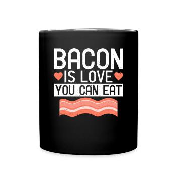 Funny Bacon Gifts - Full Colour Mug - black - Front
