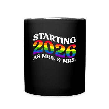 Gay Pride 2026 Mariage Mariage gay - Mug uni - noir - Devant