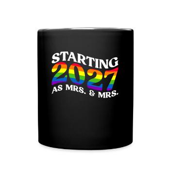 Gay Pride 2027 Mariage Mariage gay - Mug uni - noir - Devant