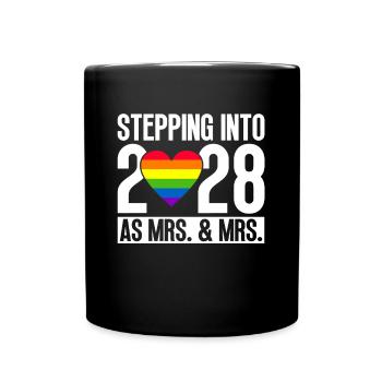 Gay Pride 2028 Mariage Mariage gay - Mug uni - noir - Devant