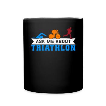 Triathlon Triathletes Triathlete Athlete Gift - Full Colour Mug - black - Front
