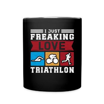 Triathlon Triathletes Athletes Triathlete Gift - Full Colour Mug - black - Front