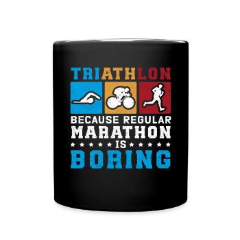 Triathlon Sports Triathletes Triathlete Gift - Full Colour Mug - black - Front