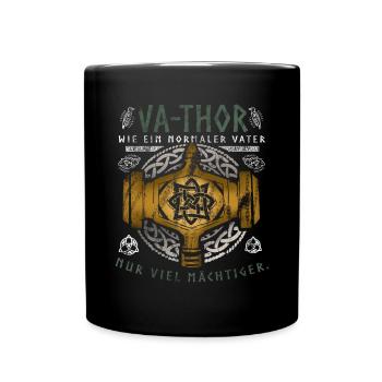 Vathor - Father's Day Father's Day Gift Viking - Full Colour Mug - black - Front