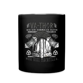 Vathor - Father's Day Father's Day Gift Viking - Full Colour Mug - black - Front
