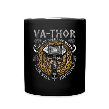 Vathor - Father's Day Father's Day Gift Viking - Full Colour Mug - black - Front