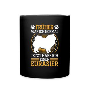 Spitz eurasier anciennement normal - Mug uni - noir - Devant