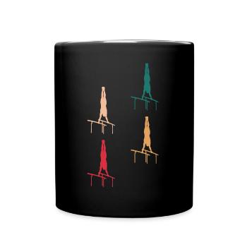 Colorful Gymnastics Elegance - Full Colour Mug - black - Front
