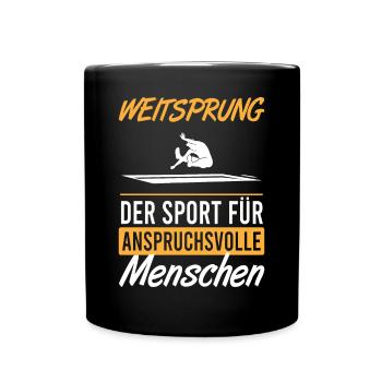 Long Jump for Connoisseurs & Experts - Gift - Full Colour Mug - black - Front
