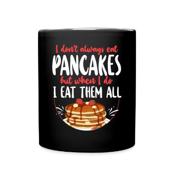 Les enfants amateurs de crêpes que je ne fais pas toujours - Mug uni - noir - Devant