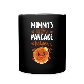Pancake Lover Kids Mom Mommy's - Tasse einfarbig - Schwarz - Vorne