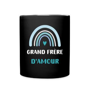 Großer Bruder der Regenbogenliebe - Tasse einfarbig - Schwarz - Vorne