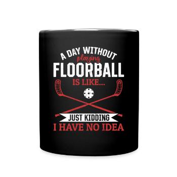 Citations drôles de floorball Joueur de floorball Unihockey - Mug uni - noir - Devant
