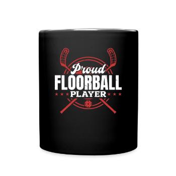 Fier joueur de floorball - Unihockey Floorball Playe - Mug uni - noir - Devant