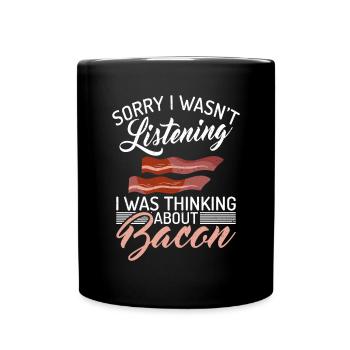 Funny Bacon Gifts - Full Colour Mug - black - Front