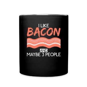 Funny Bacon Gifts - Full Colour Mug - black - Front