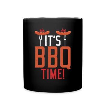 Grill Barbecue Grilling - Tasse einfarbig - Schwarz - Vorne