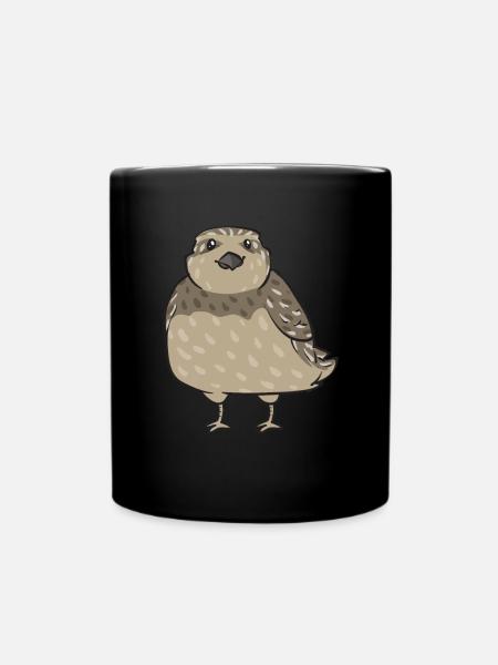 Wachtel Vogel - Tasse einfarbig - Schwarz