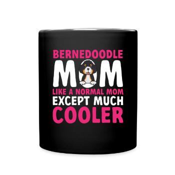 Bernedoodle Dog - Full Colour Mug - black - Front