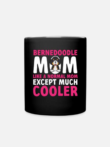 Bernedoodle Hund - Tasse einfarbig - Schwarz