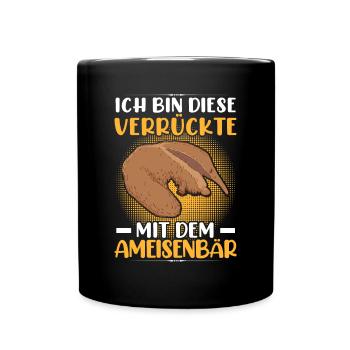 Fourmilier fou avec des fourmiliers - Mug uni - noir - Devant