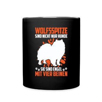 Wolfsspitz Habe einen Deutscher Wolfsspitz - Tasse einfarbig - Schwarz - Vorne