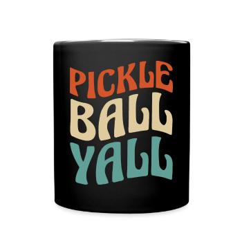 Le pickleball - Mug uni - noir - Devant