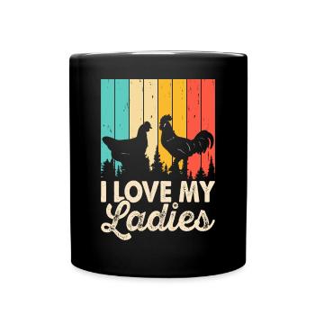 I Love My Ladies - Tasse einfarbig - Schwarz - Vorne