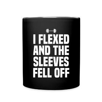 J’ai fléchi et les manches sont tombées de la musculation de la salle de sport - Mug uni - noir - Devant