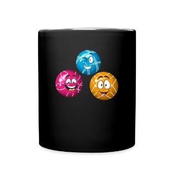 Boules de pétanque drôles - Joueur de pétanque Boccia drôle - Mug uni - noir - Devant
